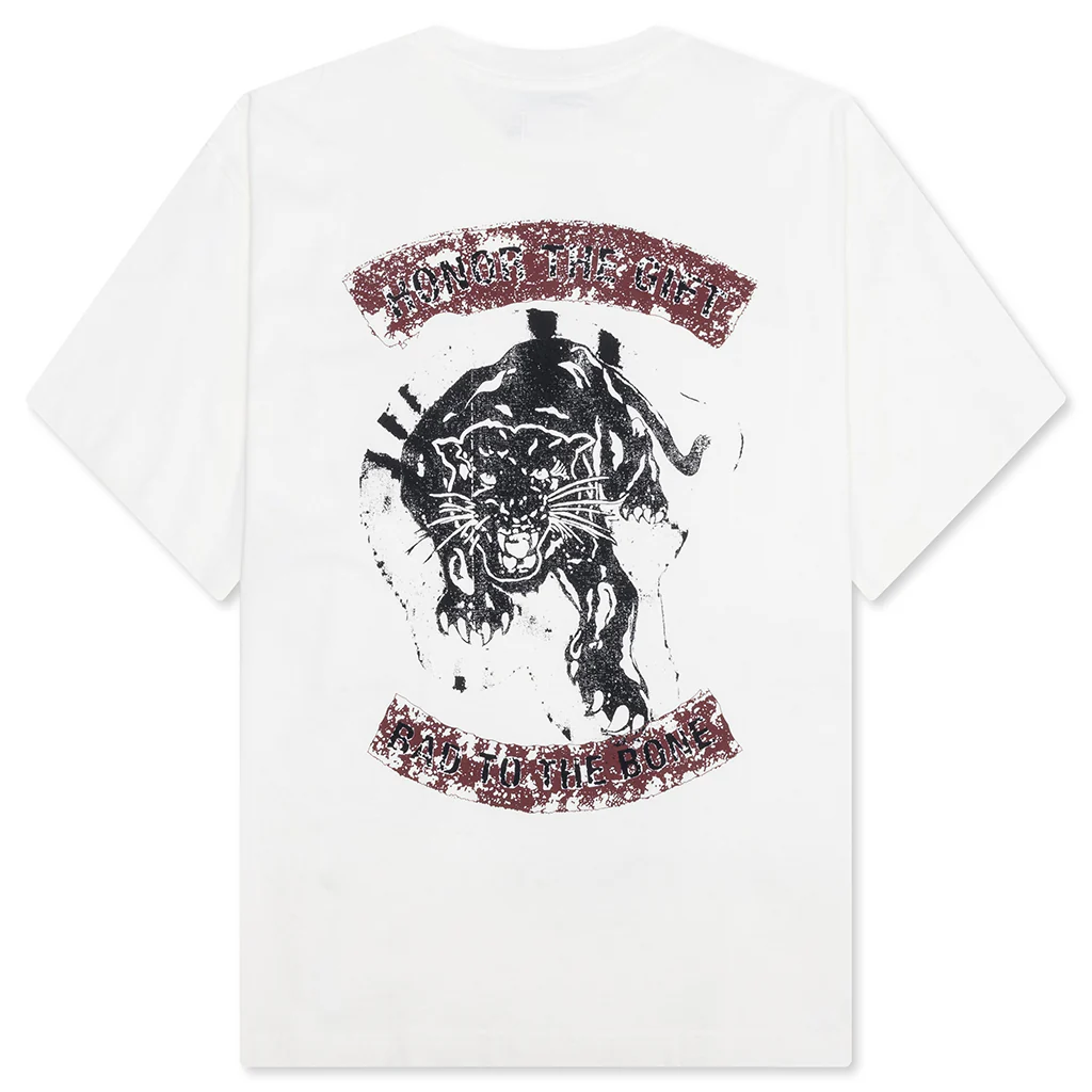 Bad To The Bone Tee - White - Image 2