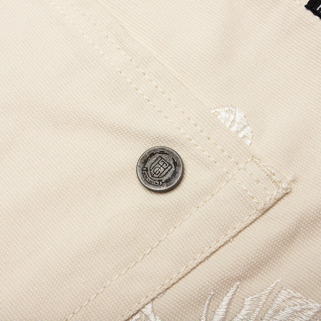 Canvas Shorts - Cream - Image 4