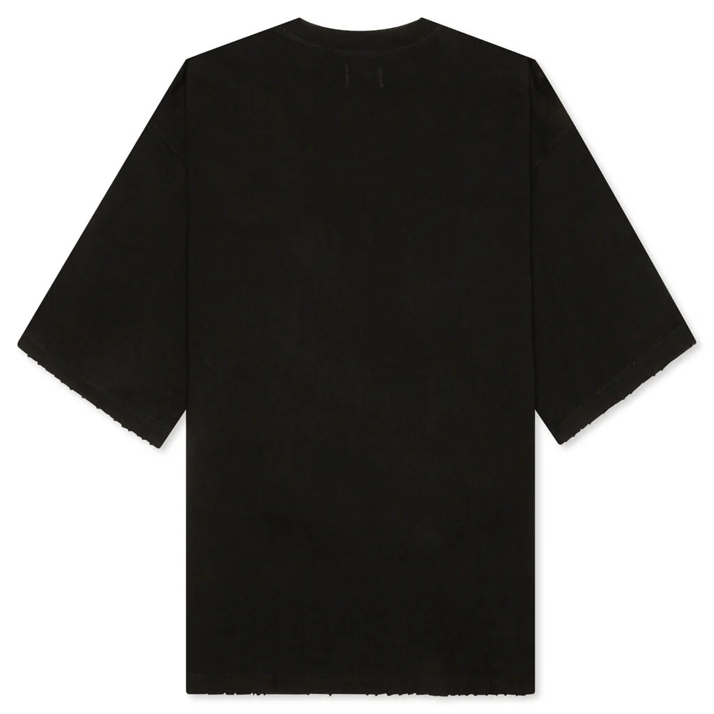 Embroidered Pocket Tee - Black - Image 2