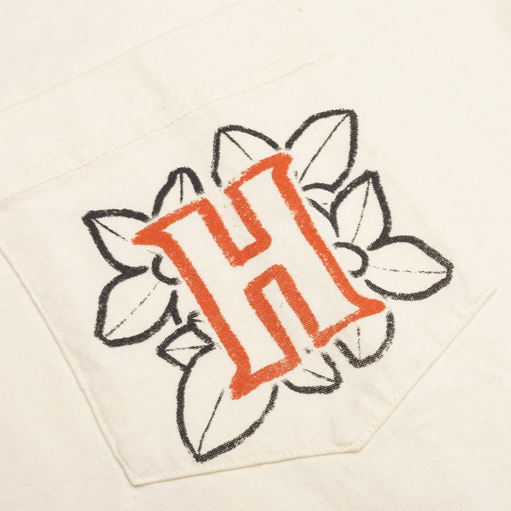 Floral Pocket S/S Tee - Bone - Image 4