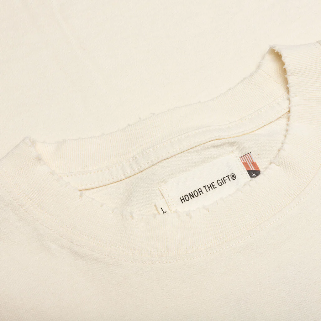 Floral Pocket S/S Tee - Bone - Image 5
