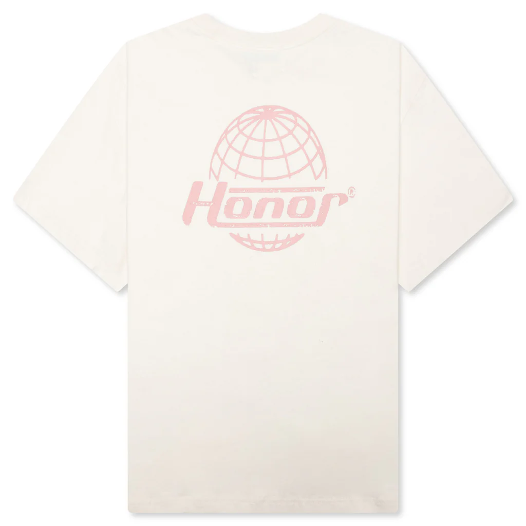 Honor Globe Logo Tee - Cream - Image 2