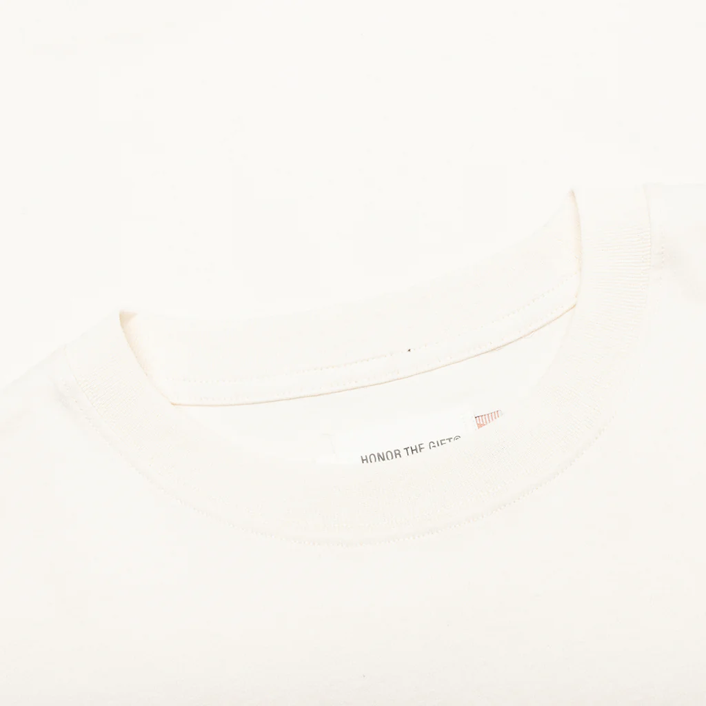 Honor Globe Logo Tee - Cream - Image 3