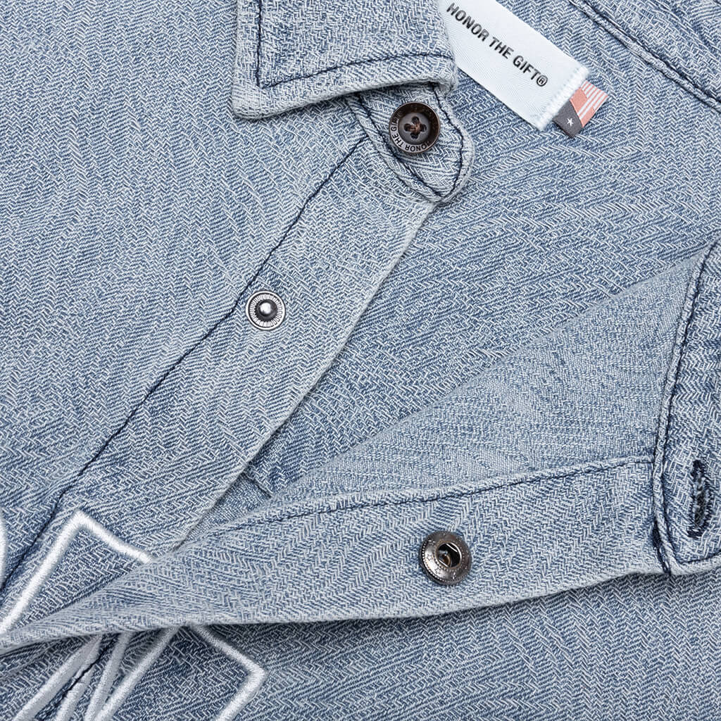 Indigo Cover Shirt - Light Indigo - Image 3