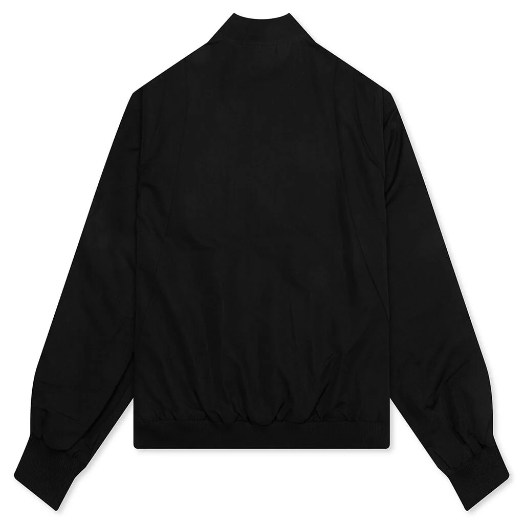Nylon Bomber Jacket - Black - Image 2
