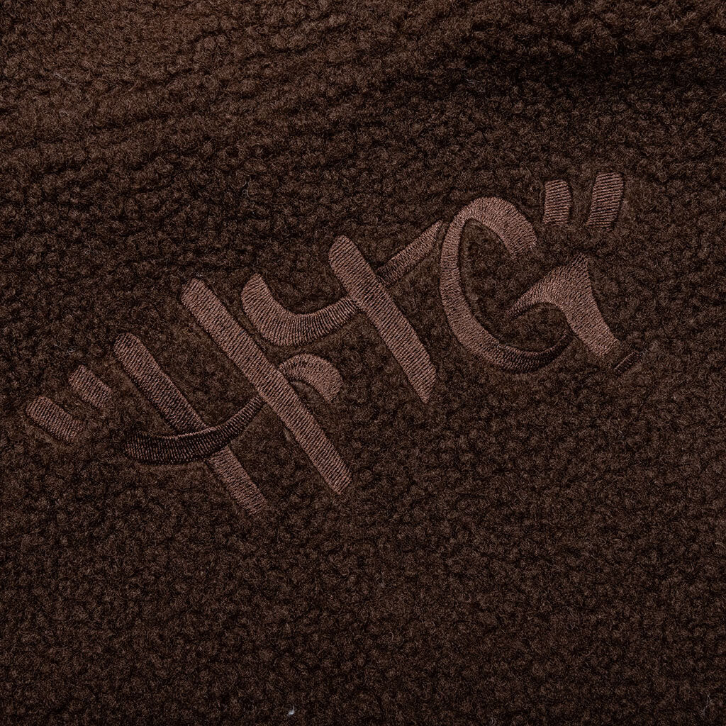 Script Sherpa Pullover - Brown - Image 6