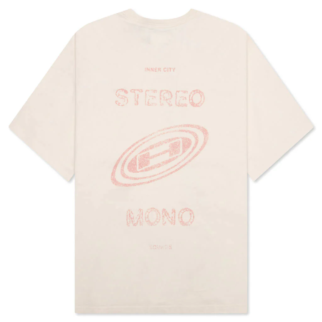 Stereo Mono Tee - Cream - Image 2