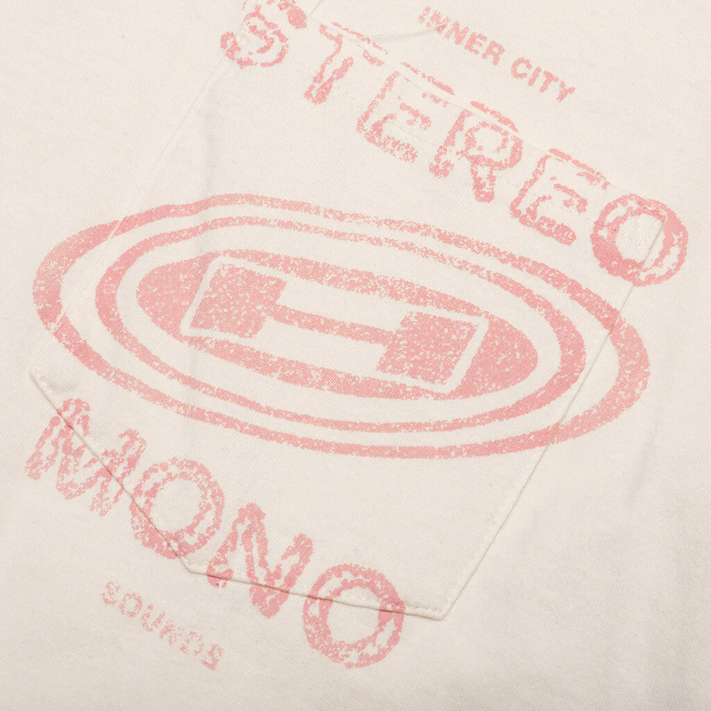 Stereo Mono Tee - Cream - Image 5