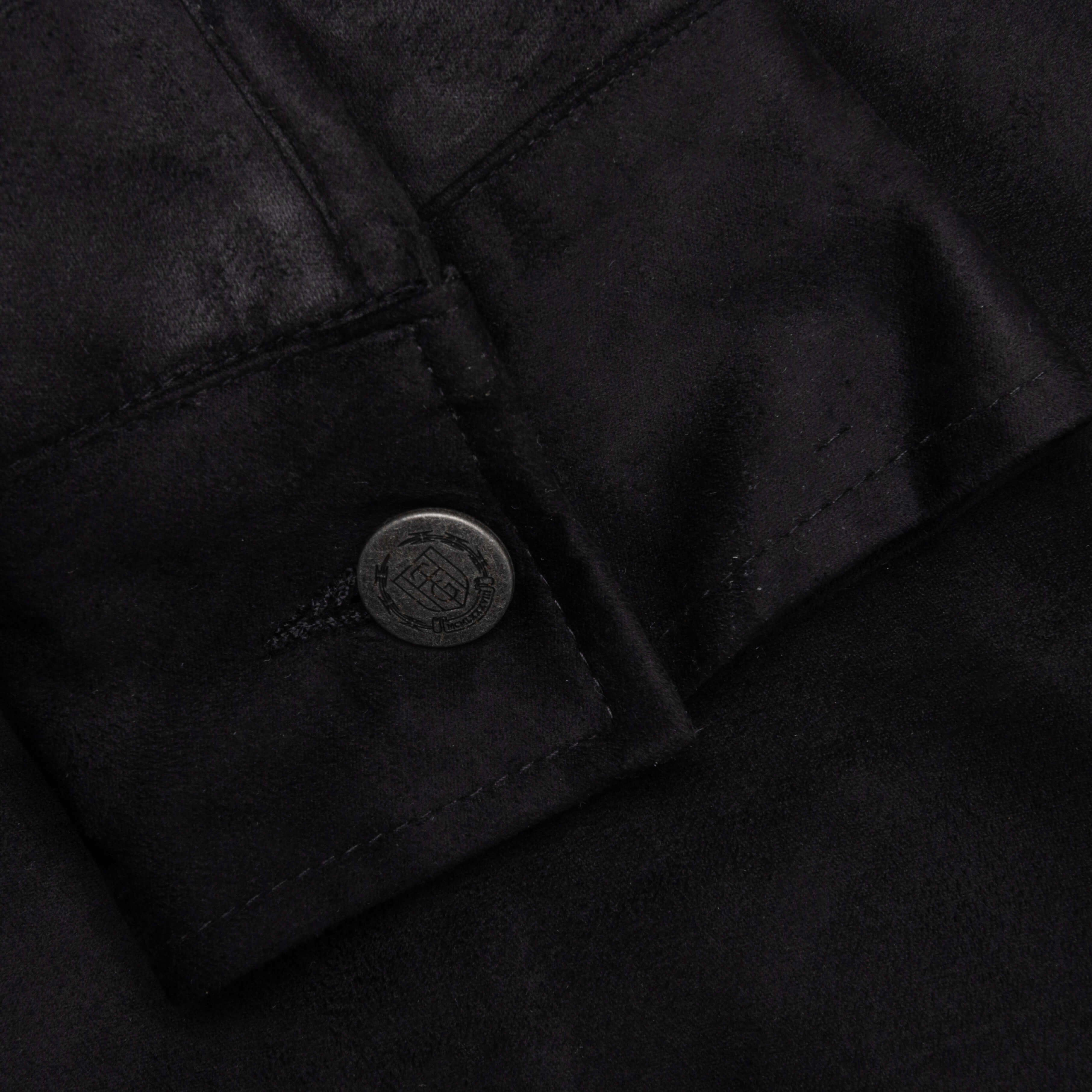 Sueded Band Jacket - Black - Image 4