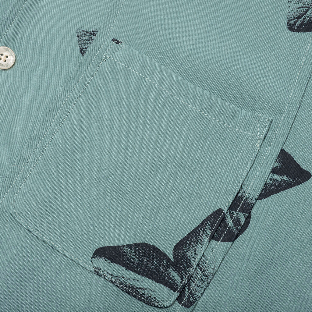 Tobacco S/S Button Up - Teal - Image 4