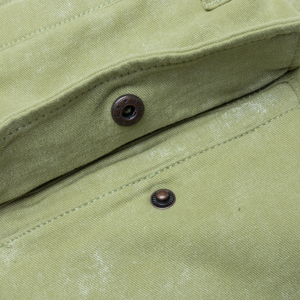 Twill Cargo Wide Leg Pant - Green - Image 4