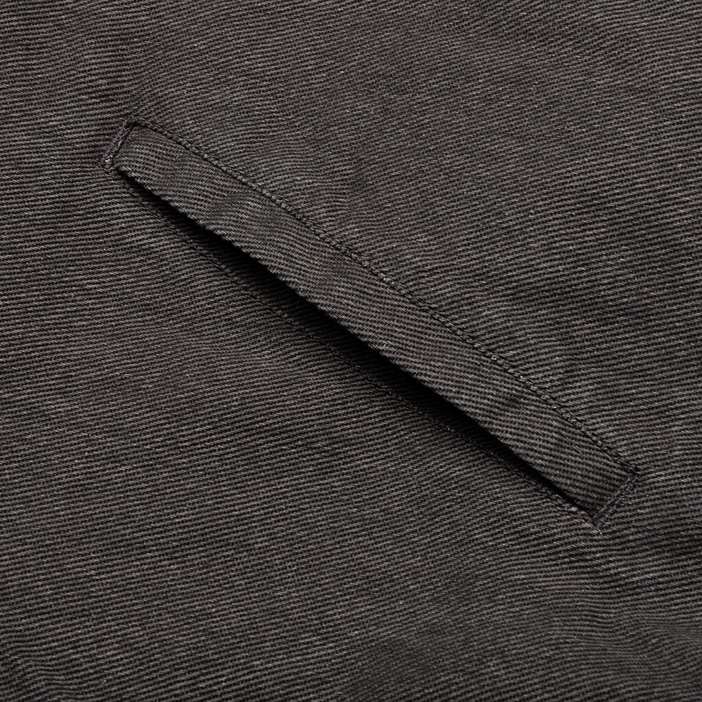 Twill Full Zip Shirt - Black - Image 6