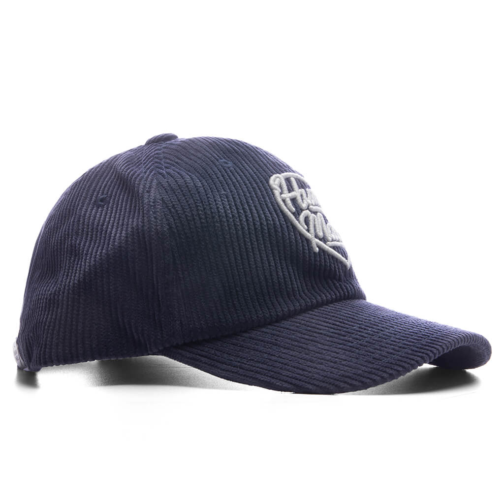 6 Panel Corduroy Cap - Navy - Image 3