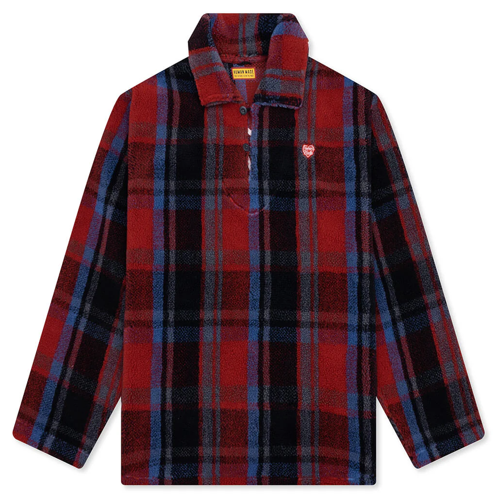 Fleece Pullover - Red
