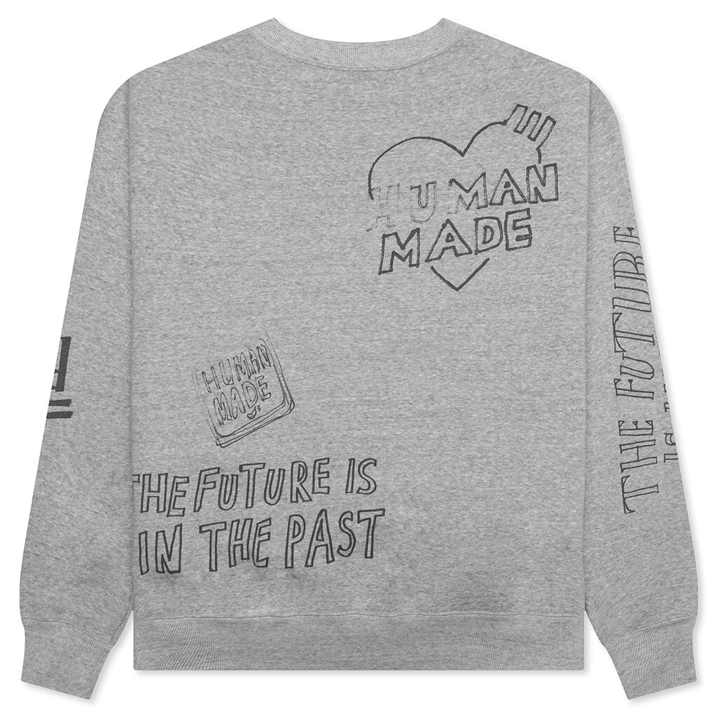 Graffiti Sweatshirt - Grey - Image 2