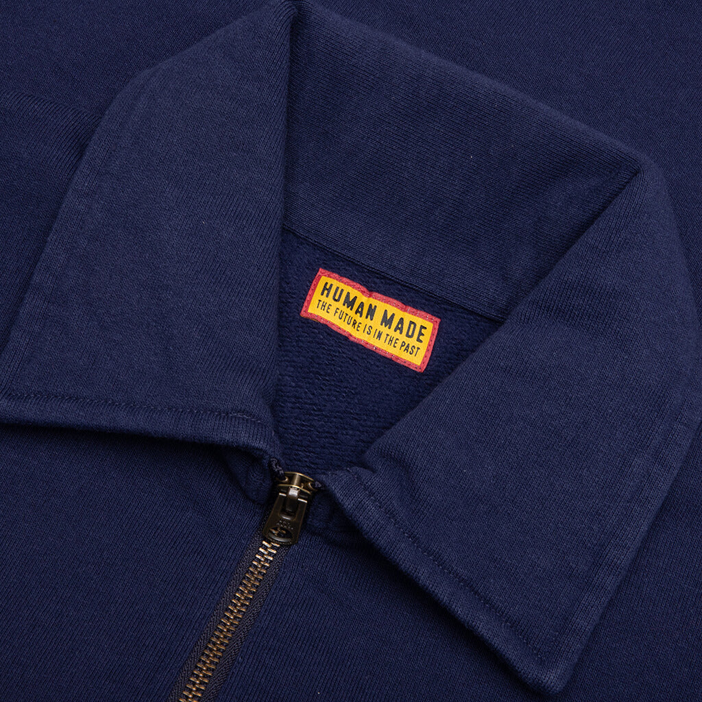Half-Zip Sweatshirt - Navy - Image 5