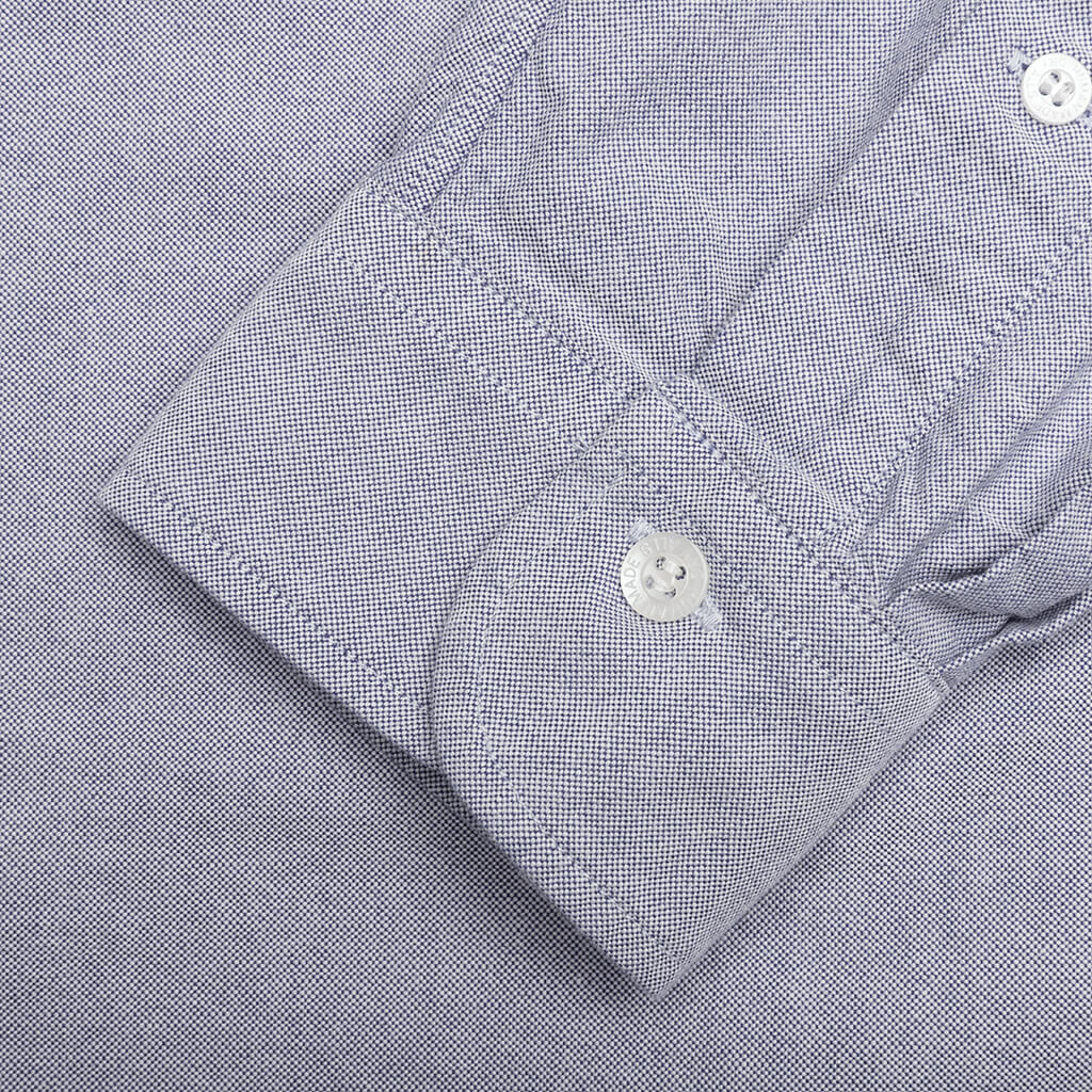 Oxford BD L/S Shirt - Blue - Image 4