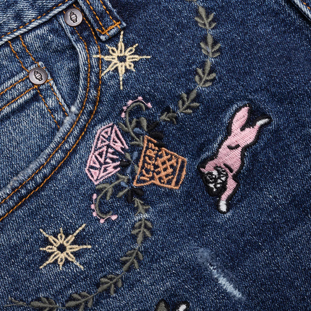 The Drums Chocolate Fit Jeans - Whipcream - Image 3