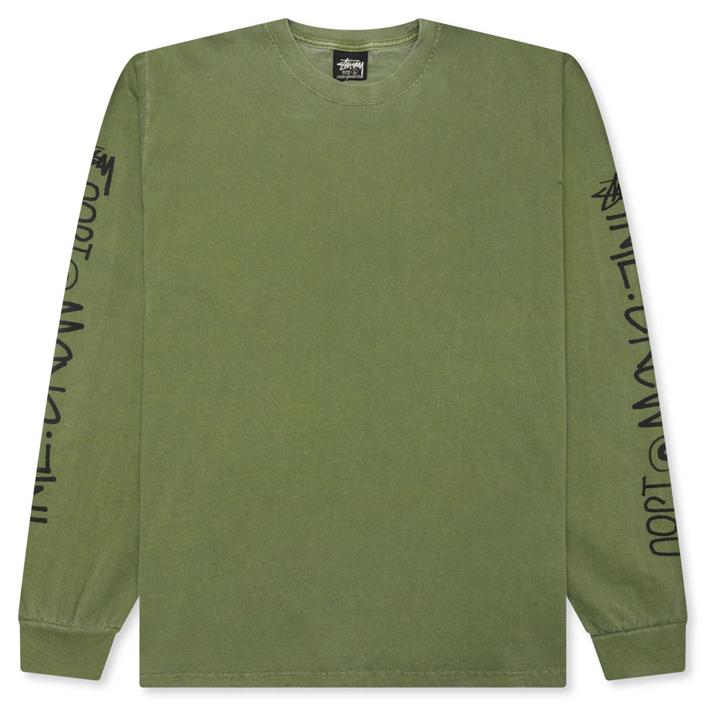 International Crew Pigment Dyed L/S Tee - Olive