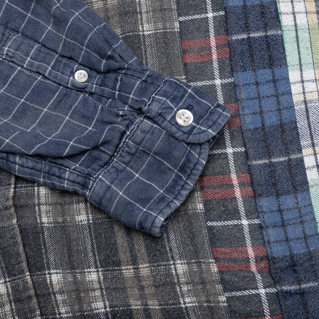 Flannel Shirt 7 Cuts Wide Reflection Shirt - Assorted - Image 3