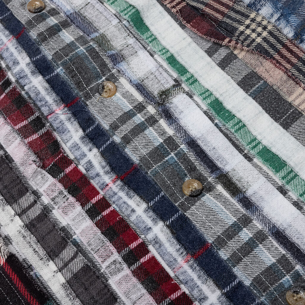 Flannel Shirt Ribbon Wide Reflection Shirt - Assorted - Image 3