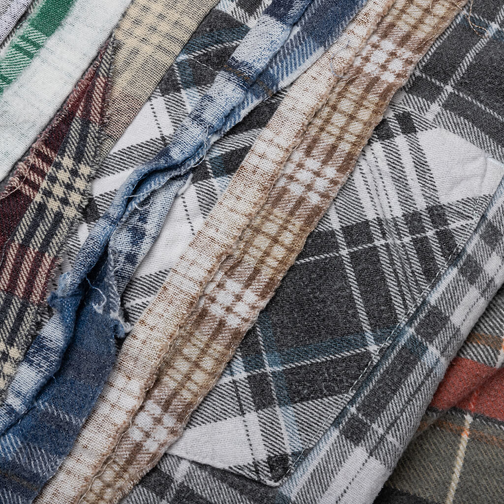 Flannel Shirt Ribbon Wide Reflection Shirt - Assorted - Image 5
