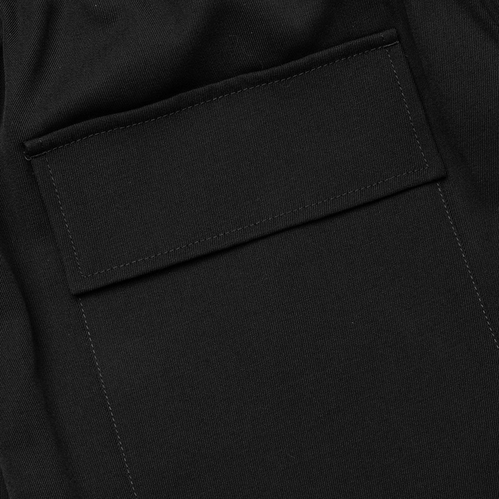 Sharp Gabardine Wool Trouser - Black - Image 5