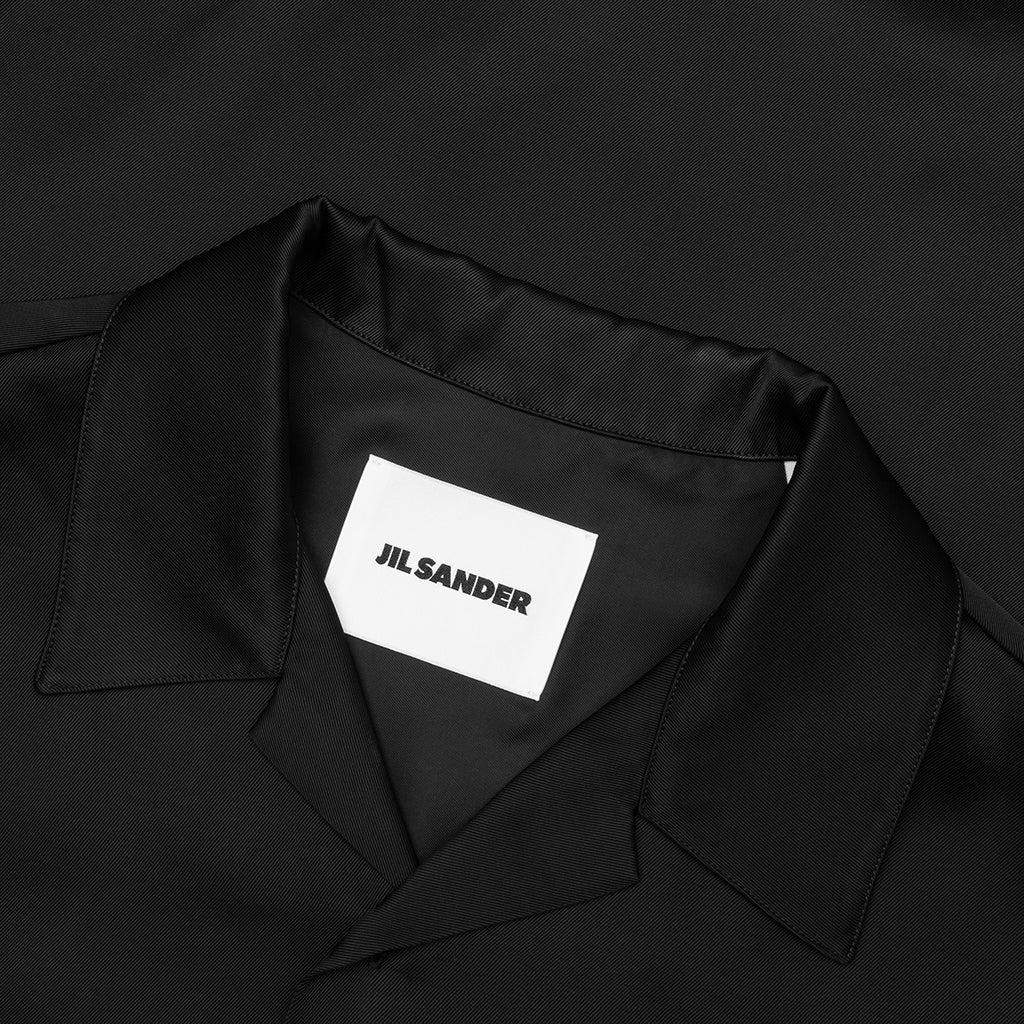 Viscose and Silk Twill Shirt - Black - Image 3