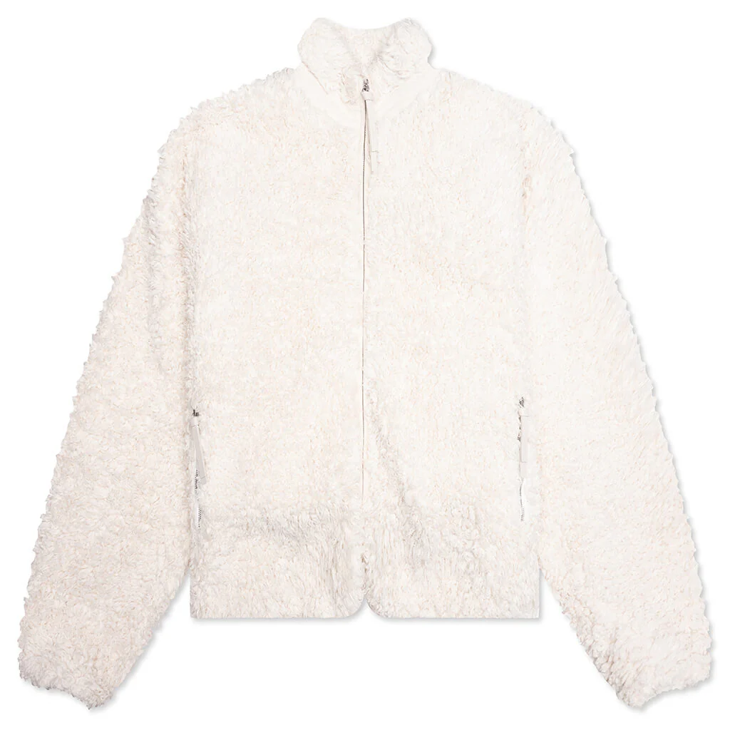 Cotton Fleece Jacket - Eggshell