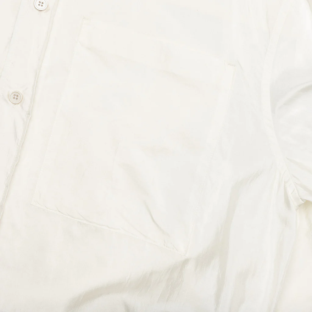 Silk And Nylon Shirt - Eggshell - Image 5
