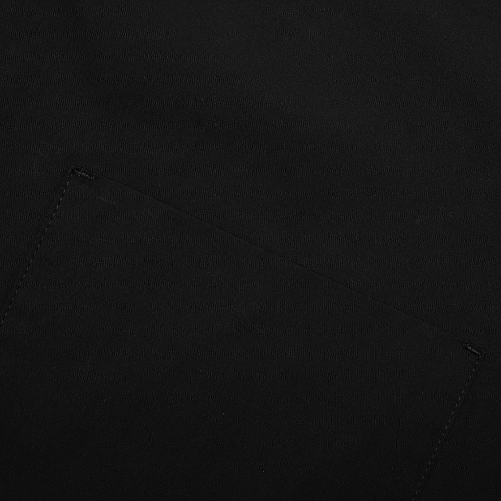 Glass Finish Cotton Poplin Shirt - Black - Image 4
