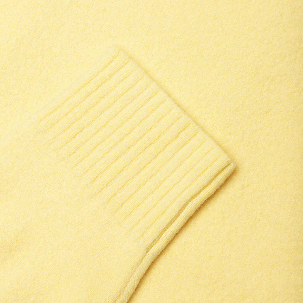 Crew Knit Sweater - Lemon - Image 4