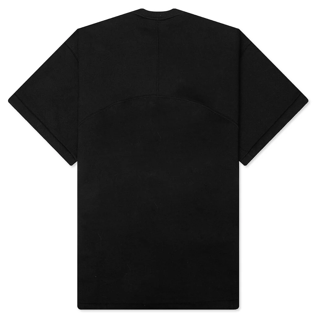 Stitch Detail T-Shirt - Black - Image 2