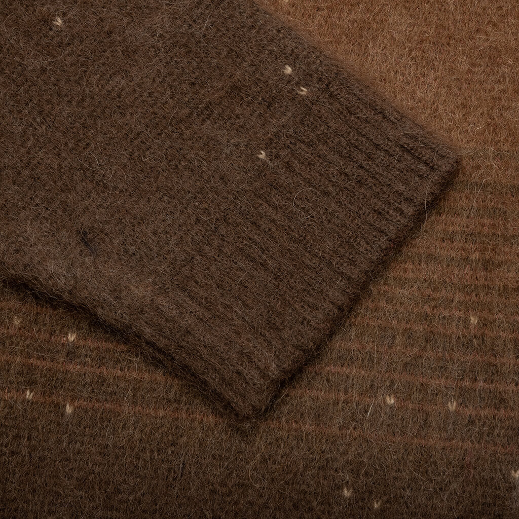 Gradient Mohair Crew - Chocolate - Image 4