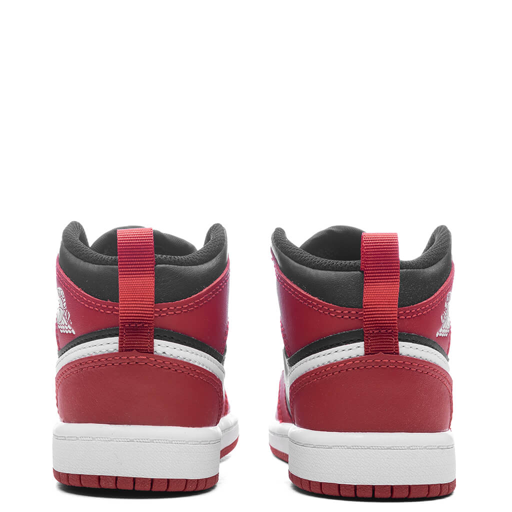 Jordan 1 Mid (PS) - Black/White/Gym Red - Image 4