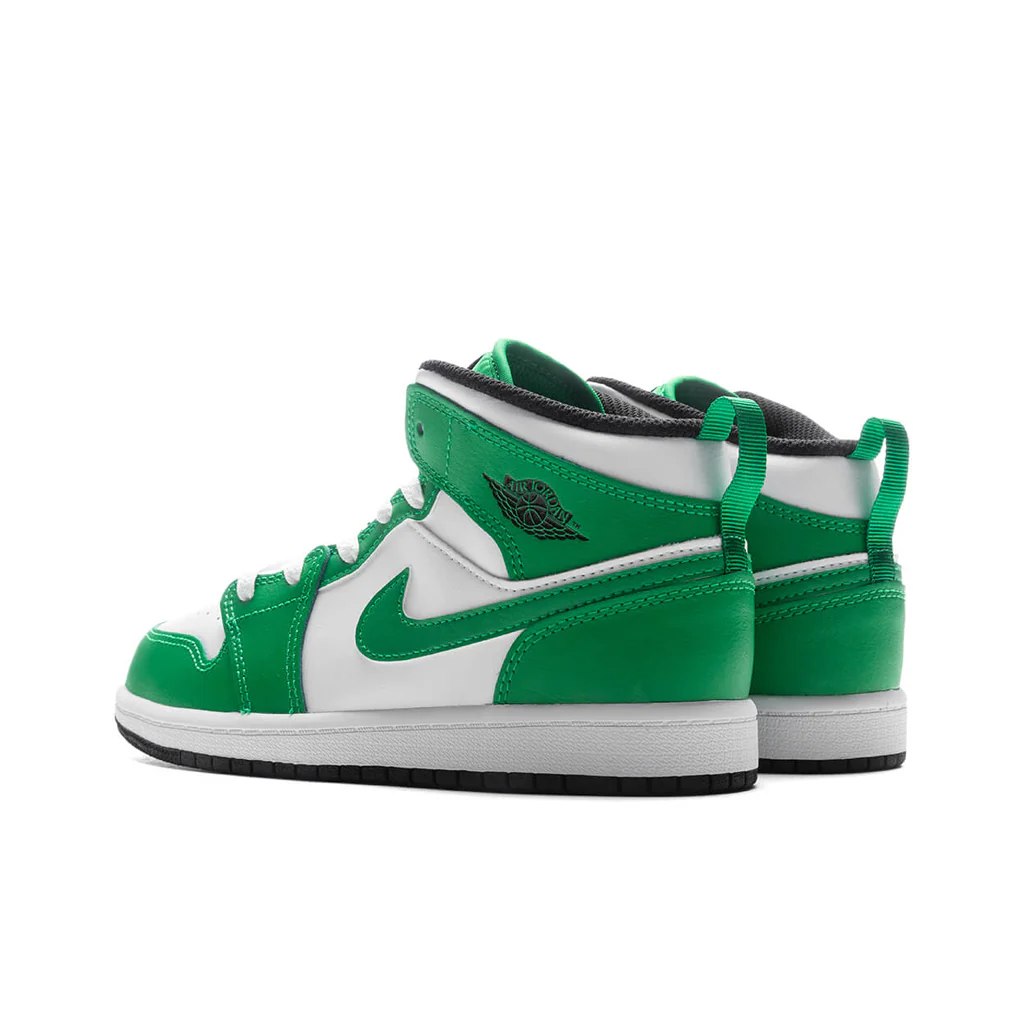 Air Jordan 1 Mid (PS) - Lucky Green/Black/White - Image 3
