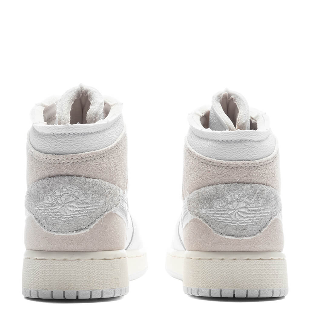 Jordan 1 Mid SE Craft (GS) - White/Light Orewood Brown/Tech Grey - Image 4