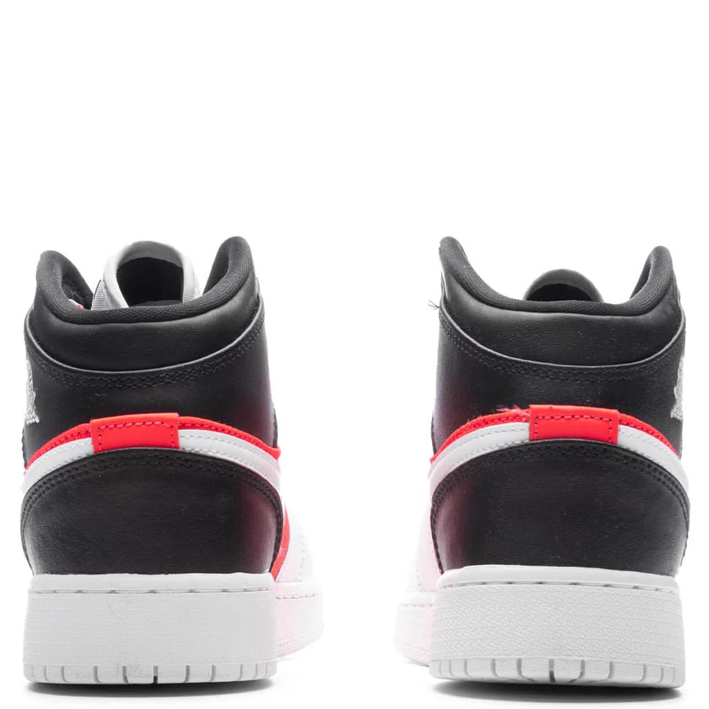 Jordan 1 Mid SE (GS) - Black/White/Infrared - Image 4
