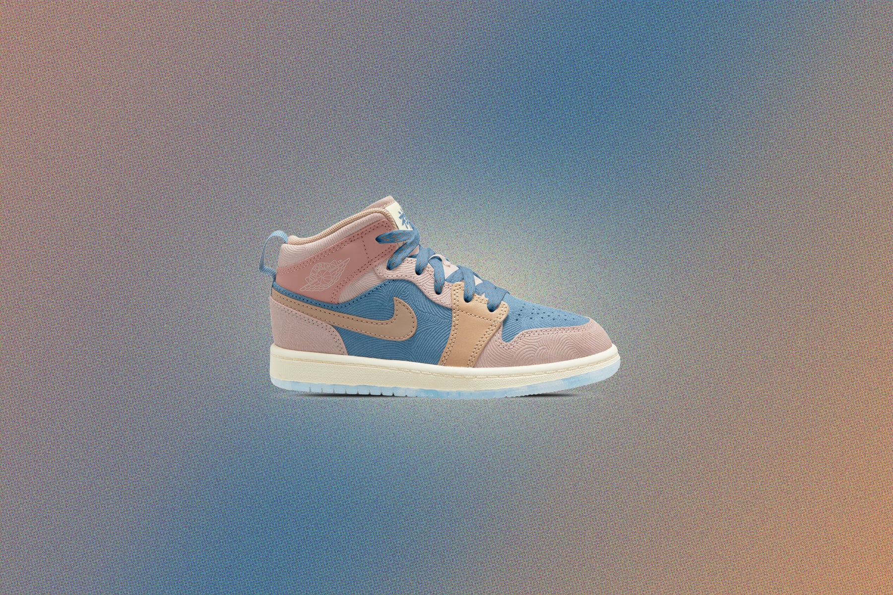 Jordan 1 Mid SS (PS) 'Zen' - Aegean Storm/Hemp/Pink Oxford - Image 5