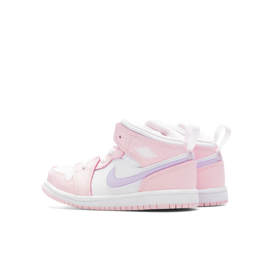 Jordan 1 Mid (TD) - Pink Wash/Violet Frost/White - Image 3