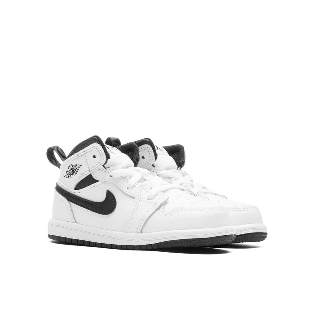 Jordan 1 Mid (TD) - White/Black - Image 2