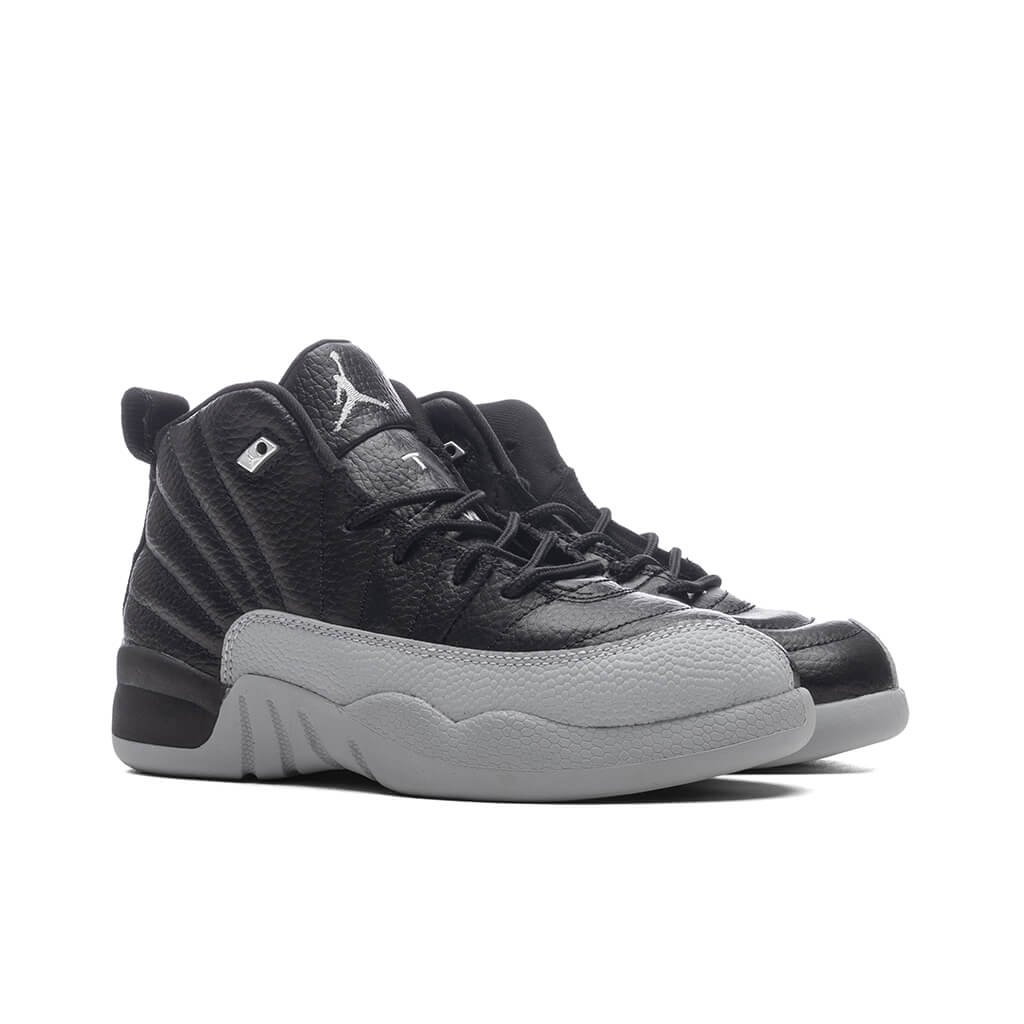Air Jordan 12 Retro (PS) Barons - Black/Wolf Grey/White - Image 3