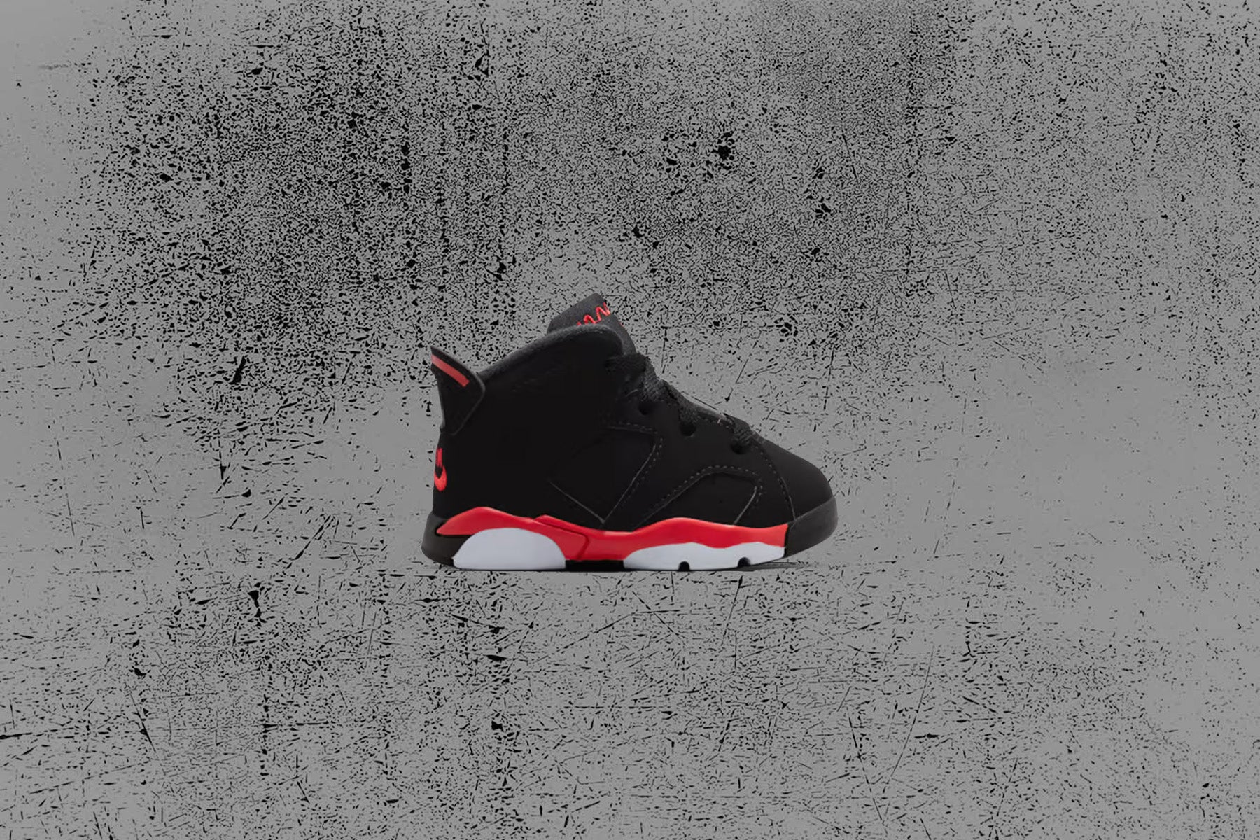 Air Jordan 6 Retro 'Infrared Salesman' (TD) - Black/Light Crimson - Image 5