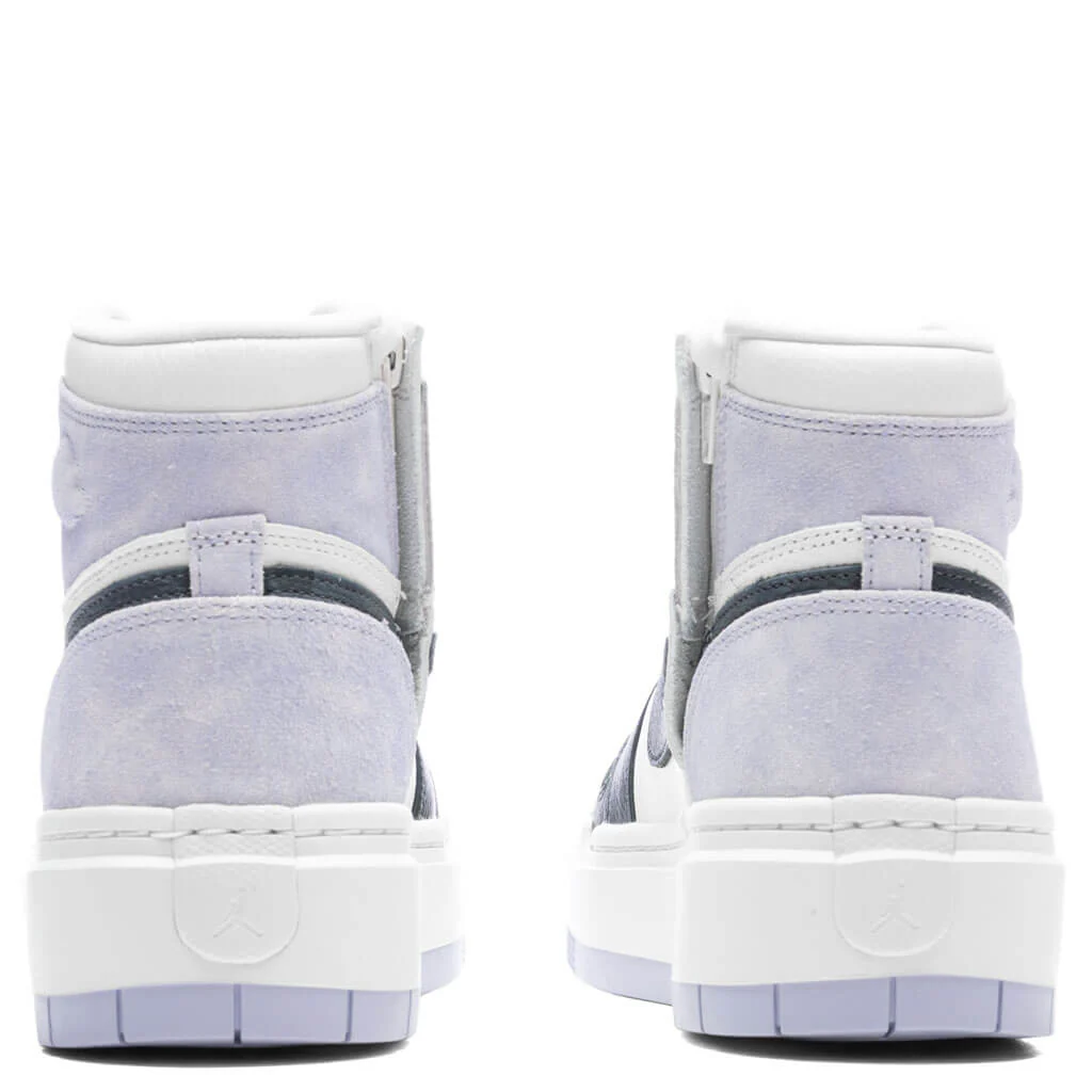 Air Jordan Womens 1 Elevate High - Titanium/DK Smoke Grey/Sail - Image 4