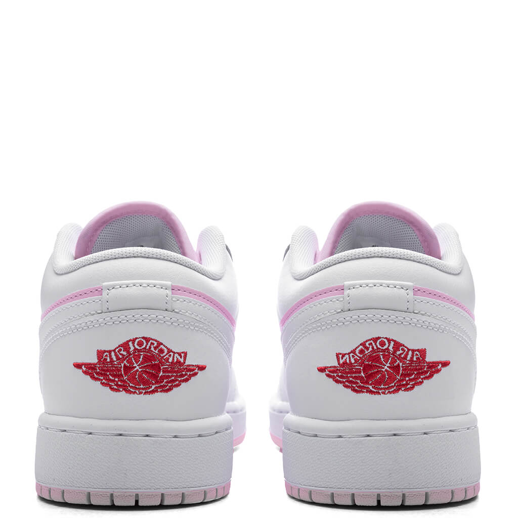 Air Jordan 1 Low (GS) - Pink Foam/White/Fire Red - Image 4