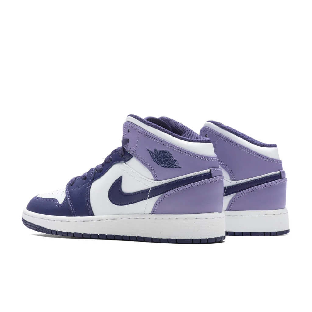 Air Jordan 1 Mid (GS) - Sky J Purple/Sky J Purple/White - Image 3