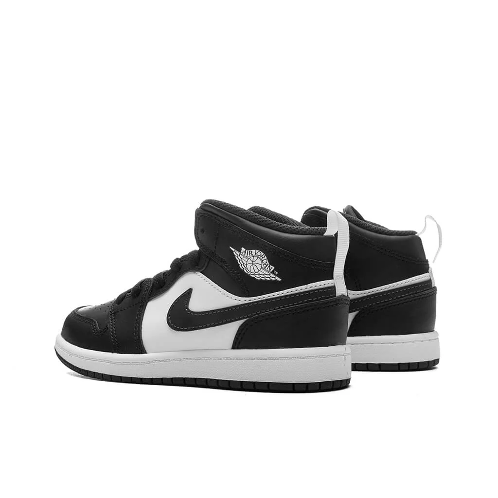 Air Jordan 1 Mid (PS) - Black/Off Noir/Summit White - Image 3