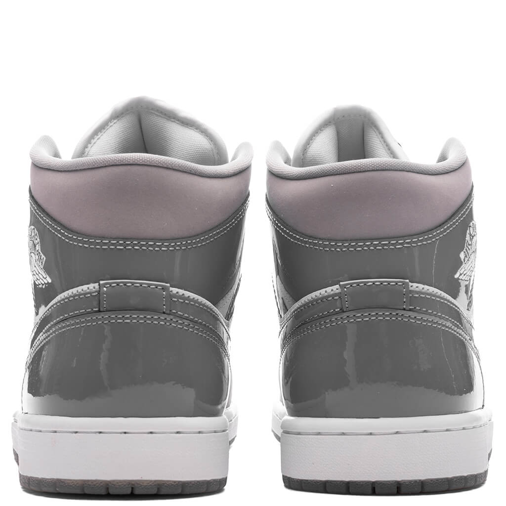 Air Jordan 1 Mid SE - White/Cool Grey/Medium Grey - Image 4