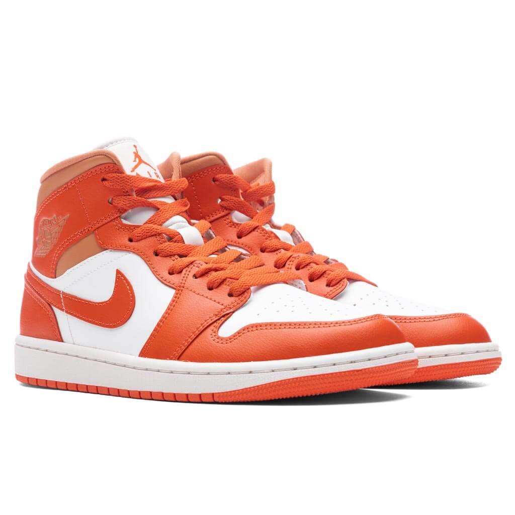 Women's Air Jordan 1 Mid - Summit White/Cosmic Clay/Amber Brown - Image 2