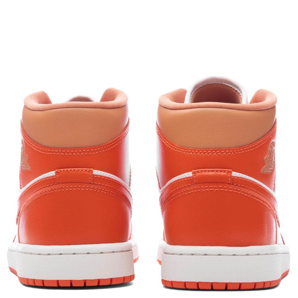Women's Air Jordan 1 Mid - Summit White/Cosmic Clay/Amber Brown - Image 4